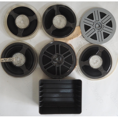 173 - Railway colour cine film, standard 8mm. Six reels of standard 8mm film housed in a plasic storage bo... 