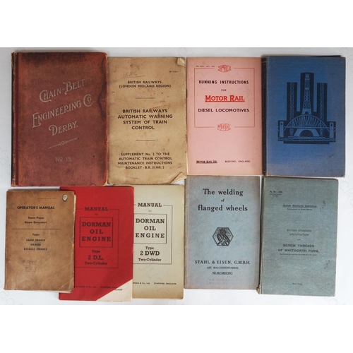 179 - Railway. An assortment of 15 engineering and railway hard/softback books. Includes operators manual ... 