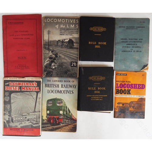 180 - Railway. An assortment of 8 hard/softback books of railway interest.
Includes 