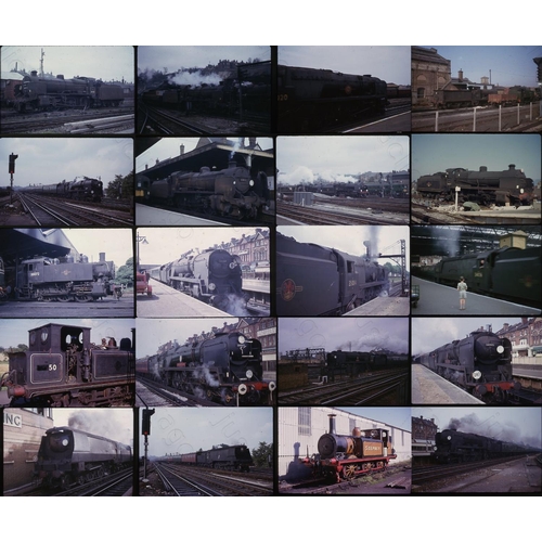 186 - Railway. Ex Southern/BR Steam. A small selection of approx 66 x 35mm original Kodak colour slides. T... 