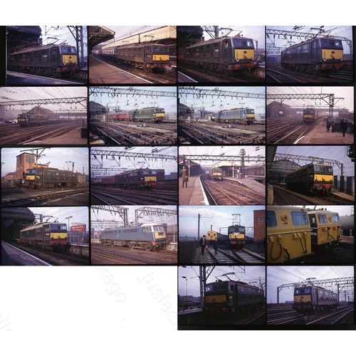 189 - Railway. Modern Traction. Just 18 x Kodak 35mm original colour slides. Rare opportunity, all 1966-69... 