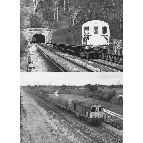 19 - Railway. Modern traction. Original dark room prints by John Vaughan taken at some of his favourite l... 