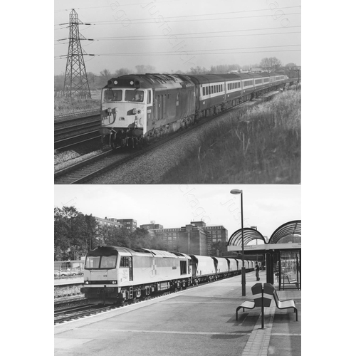 19 - Railway. Modern traction. Original dark room prints by John Vaughan taken at some of his favourite l...