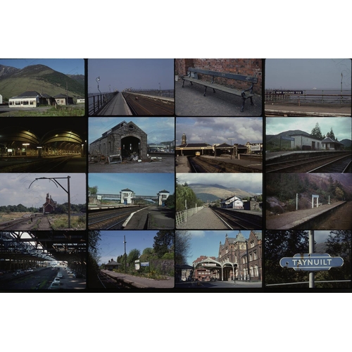 193 - Railway. Infrastructure. A good quality selection of approx. 53 Kodak 35mm colour slides housed in a... 