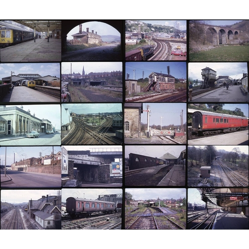 194 - Railway. Infrastructure. A selection of approx. 150 x 35mm original Kodak colour slides featuring BR... 