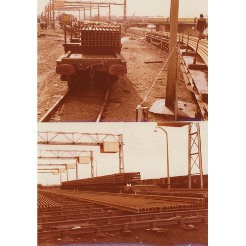 197 - A box of assorted track maintenance photographs. Approx. 
200 black and white prints, with a few col... 