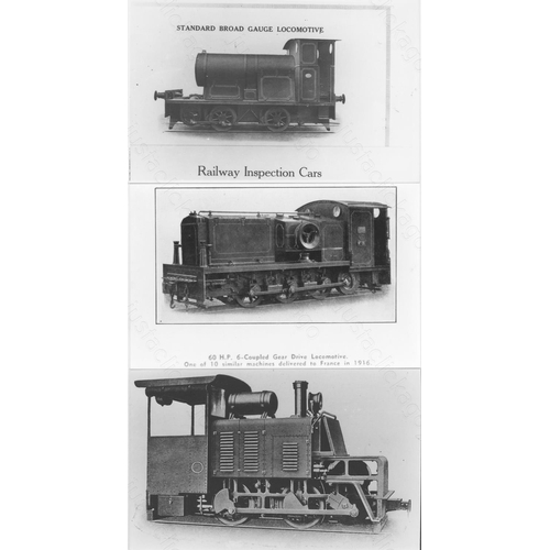 198 - Railway. Industrial Locomotive Builders. An interesting lot of Industrial Locomotive builders prints... 