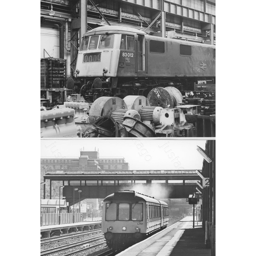 20 - Railway. Modern traction. Original dark room prints by John Vaughan taken at some of his favourite l... 