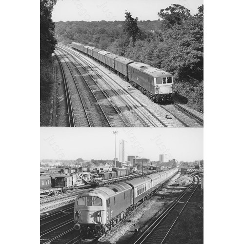 20 - Railway. Modern traction. Original dark room prints by John Vaughan taken at some of his favourite l... 