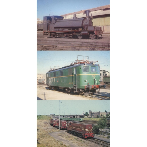 212 - Railway. Overseas Traction. A shoebox full of Approx. 1000+ colour prints (some black and white coll... 