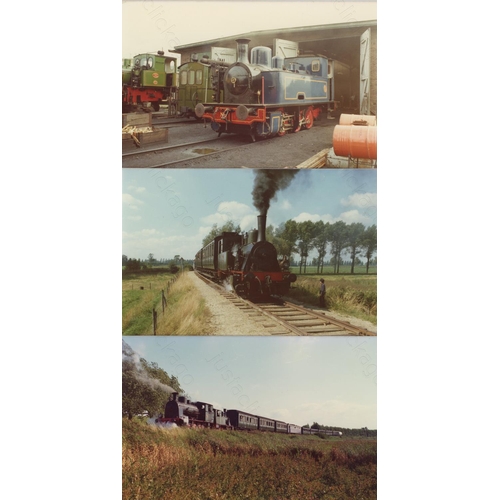 212 - Railway. Overseas Traction. A shoebox full of Approx. 1000+ colour prints (some black and white coll... 