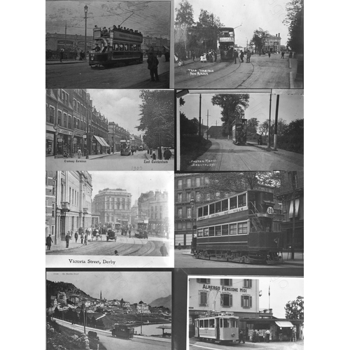 215 - Trams and Tramways and London Transport. A selection of approx. 460 black and white COPY negatives. ... 