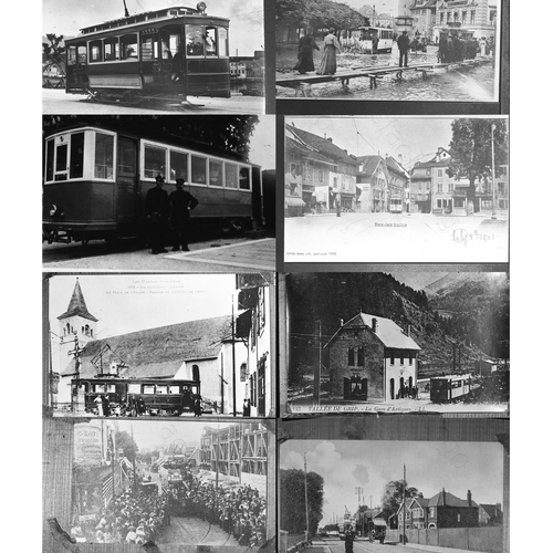 215 - Trams and Tramways and London Transport. A selection of approx. 460 black and white COPY negatives. ... 