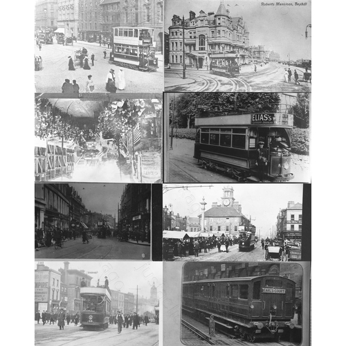 215 - Trams and Tramways and London Transport. A selection of approx. 460 black and white COPY negatives. ... 