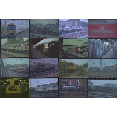 228 - Railway. Modern Traction. Approx. 100 x 35mm colour negatives with a few black and white mixed in. T... 