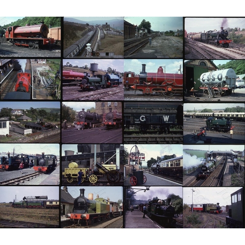 235 - Railway. Heritage and preserved. Approx. 380 x 35mm original colour slides. The majority are on Koda... 