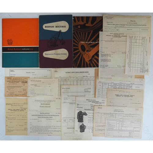 239 - Railway. Paper Railwayana. An assortment of British Railways paperwork and booklets. The booklets in... 