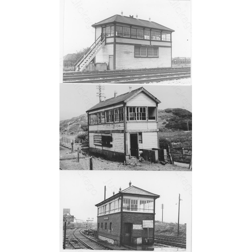 245 - Railway. Infrastructure - signal boxes and some ground frames. Approx. 100, black and white and colo... 