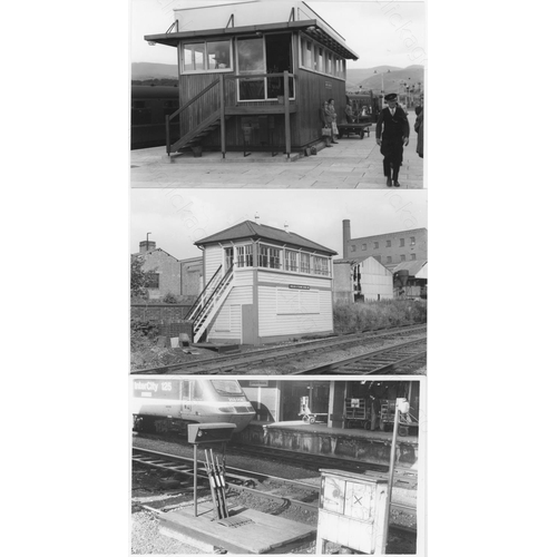 245 - Railway. Infrastructure - signal boxes and some ground frames. Approx. 100, black and white and colo... 