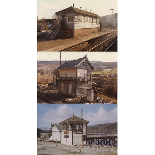 245 - Railway. Infrastructure - signal boxes and some ground frames. Approx. 100, black and white and colo... 