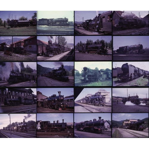 254 - Railway. Overseas Traction. A small selection approx. 39 x 35mm colour slides, in Gepe remounts. One... 