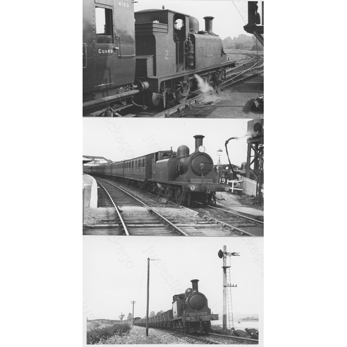 269 - Railway. ISLE OF WIGHT. Approx. 50, black and white postcard sized photographs, featuring Isle of Wi... 