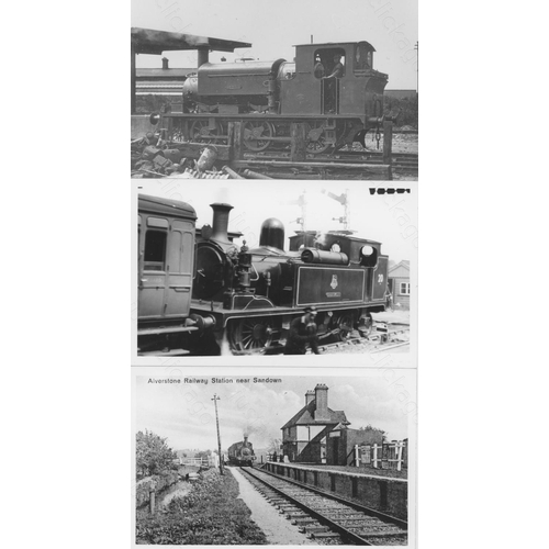 269 - Railway. ISLE OF WIGHT. Approx. 50, black and white postcard sized photographs, featuring Isle of Wi... 