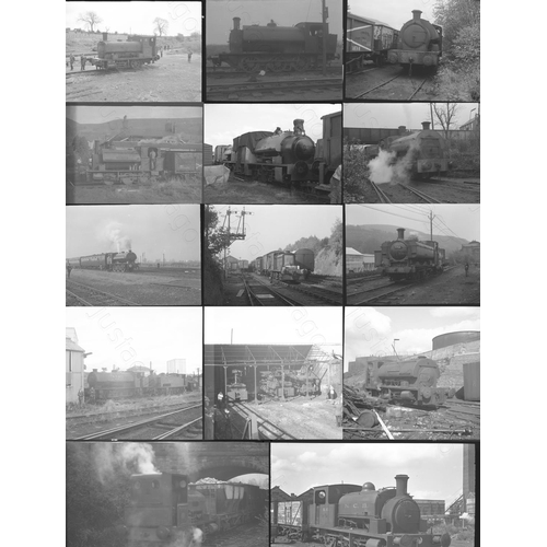 272 - Railway. Industrial. Approx. 53, black and white, individual negatives in assorted sizes. Featuring ... 