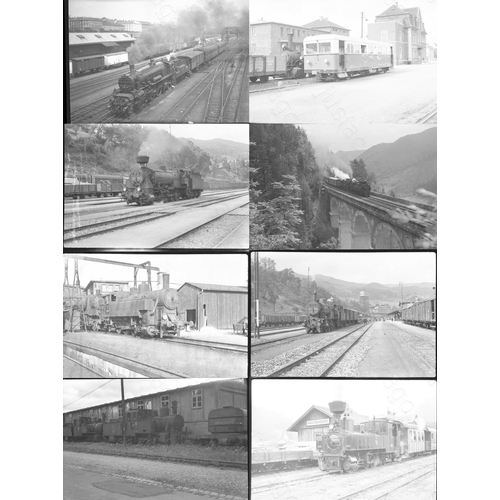 277 - Railway. Overseas Traction ITALY and AUSTRIA.. Approx. 50, black and white, individual negatives, in... 