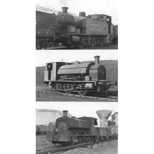 281 - Railway. Industrial NCB Colliery locomotives and scenes around the U.K. A good quality selection of ... 