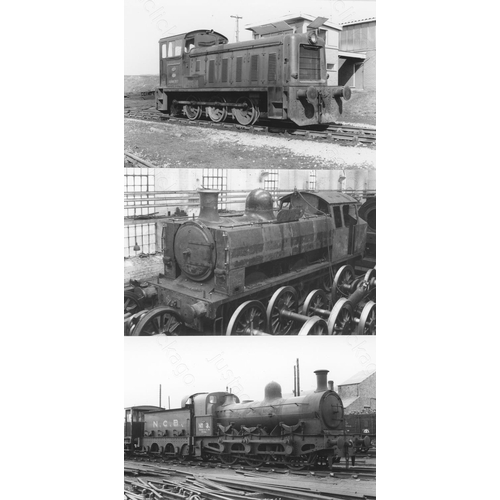 281 - Railway. Industrial NCB Colliery locomotives and scenes around the U.K. A good quality selection of ... 