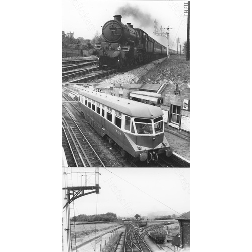 288 - Railway. Ex GWR locomotives and scenes. Approx. 300 black and white and a few colour postcard size p... 