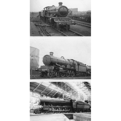 289 - Railway. Ex GWR locomotives. Approx. 480 black and white postcard size prints, from a variety of sou... 