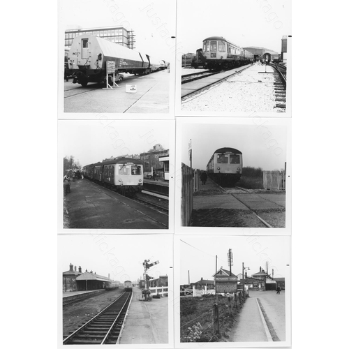 294 - Railway. End of collection. A large assortment of approx. 750, black and white and colour prints & p... 