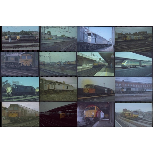 300 - Railway. Modern Traction. Approx. 100 x 35mm colour negatives with a few black and white mixed in. T... 