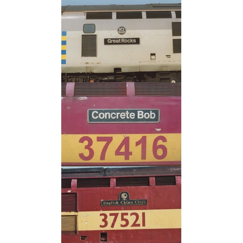 308 - Railway. Modern Traction-nameplate collection. Approx. 175 colour prints, mostly 6