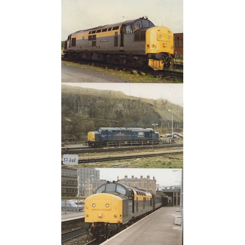 310 - Railway. Modern Traction-Class 37. Approx. 400+, colour prints, 6