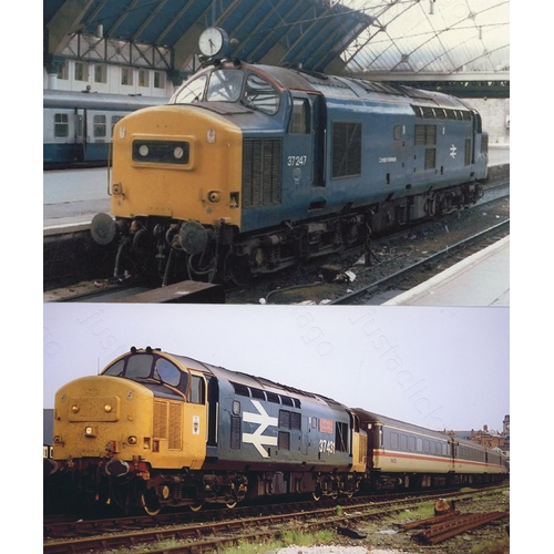 310 - Railway. Modern Traction-Class 37. Approx. 400+, colour prints, 6