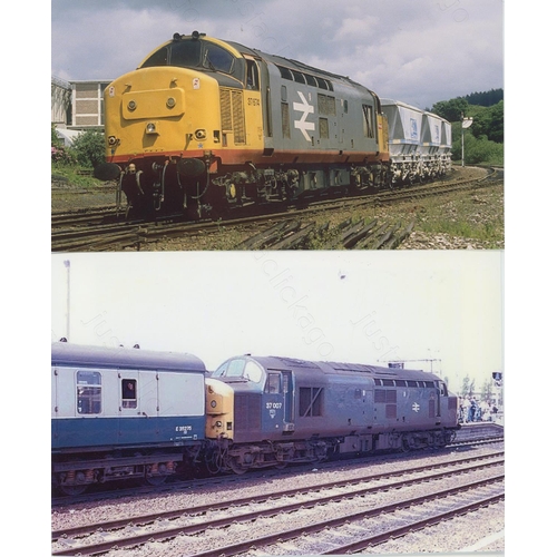 310 - Railway. Modern Traction-Class 37. Approx. 400+, colour prints, 6