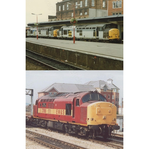 310 - Railway. Modern Traction-Class 37. Approx. 400+, colour prints, 6