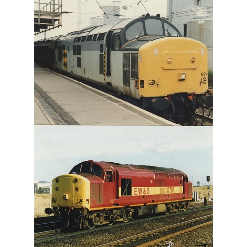 310 - Railway. Modern Traction-Class 37. Approx. 400+, colour prints, 6