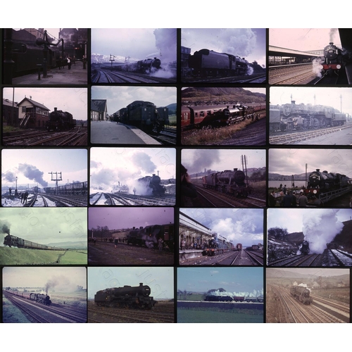 313 - Railway. Ex LMS/BR Steam. A small selection of approx. 38 x original 35mm colour slides on mixed fil... 