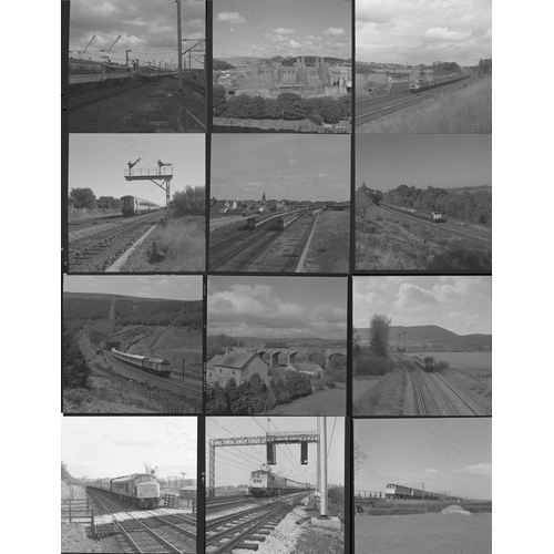 319 - Railway. Modern Traction. A good quality assortment of approx. 250, medium format, individual black ... 