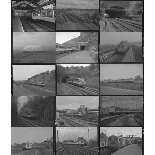 320 - Railway. Modern Traction. A good quality assortment of approx. 250, medium format, individual black ... 