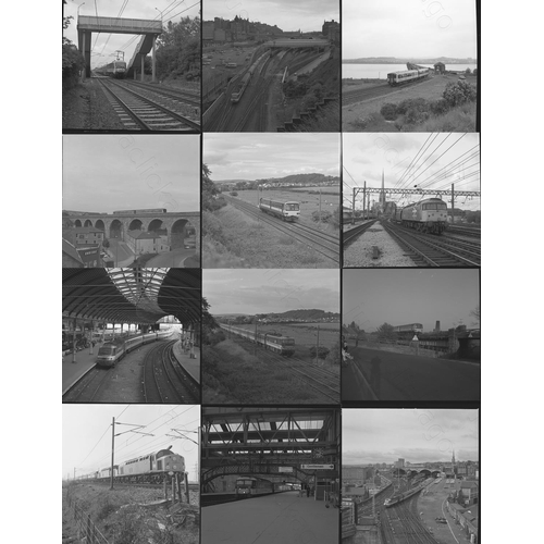 321 - Railway. Modern Traction. A good quality assortment of approx. 250, medium format, individual black ... 