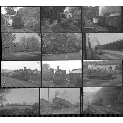 330 - Railway. World and Irish Steam. A small box of black and white negatives in medium and 35mm formats.... 