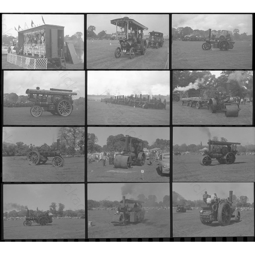 332 - Traction Engines. A small box of black and white negatives in medium and 35mm formats (most). There ... 