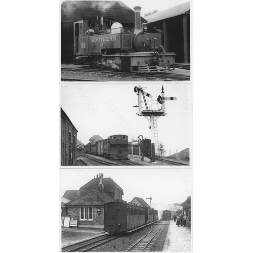 333 - Railway. A box of approx.  420, black and white prints and postcards, featuring ex-Southern Railway ... 