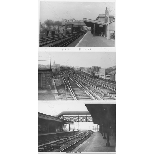 333 - Railway. A box of approx.  420, black and white prints and postcards, featuring ex-Southern Railway ... 