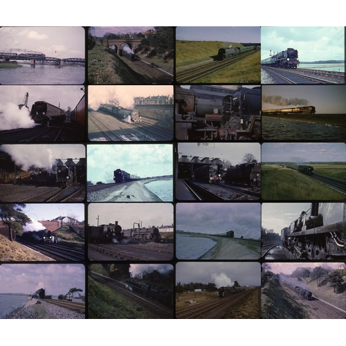 340 - Railway. Ex Southern/BR Steam. Approx. 53 x original 35mm colour slides on mixed film stock. The goo... 